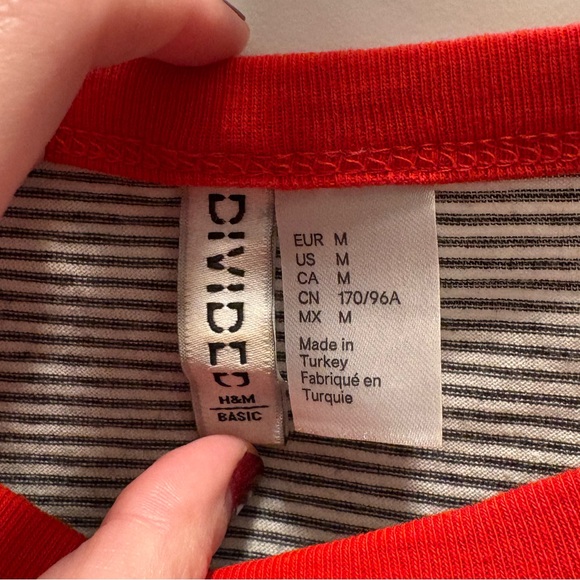 H&M striped ringer tee - Picture 4 of 5